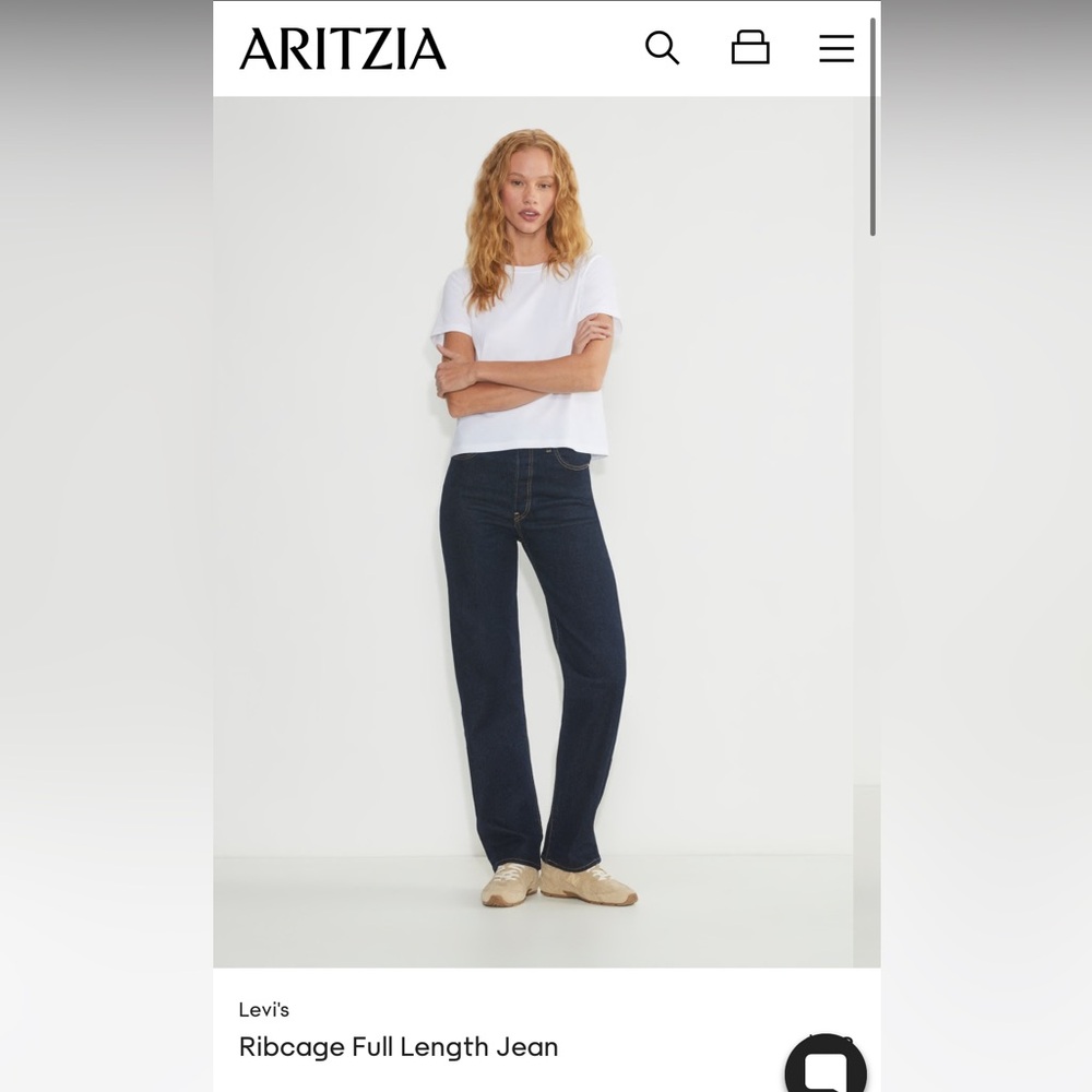 Levi’s ribcage full length jean NWT